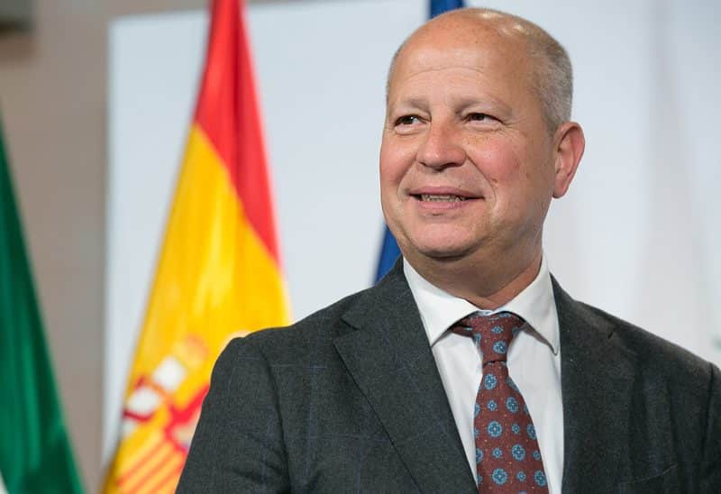 Javier Imbroda, consejero de Educación de la Junta de Andalucía. Foto de la Junta de Andalucía.