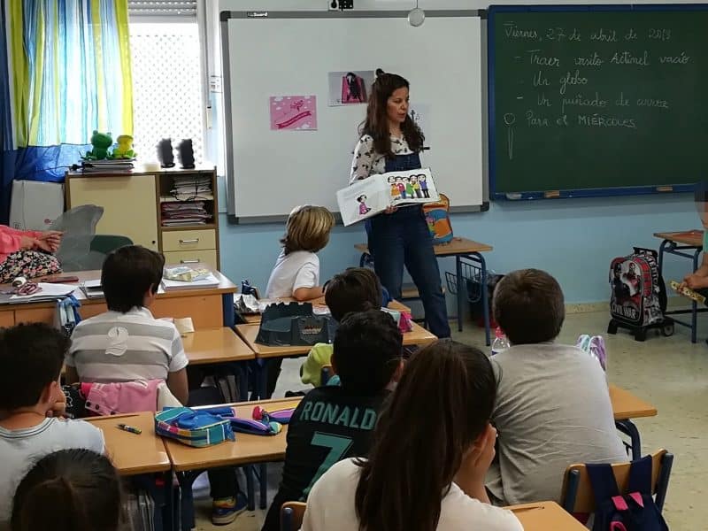 Imagen de una clase del Hipólito Lobato. Foto del CEIP Hipólito Lobato.