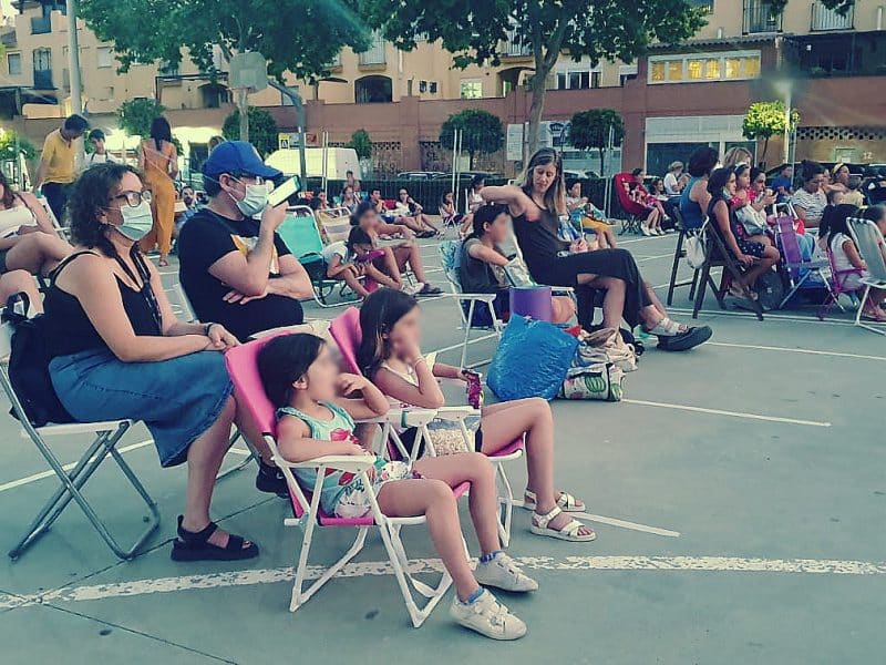Cine de verano en Bormujos. Foto del Ayuntamiento de Bormujos.