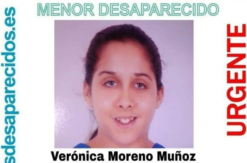 Cartel de búsqueda de Verónica Moreno Muñoz.