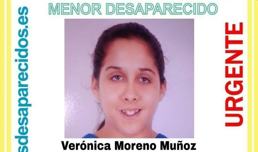 Cartel de búsqueda de Verónica Moreno Muñoz.
