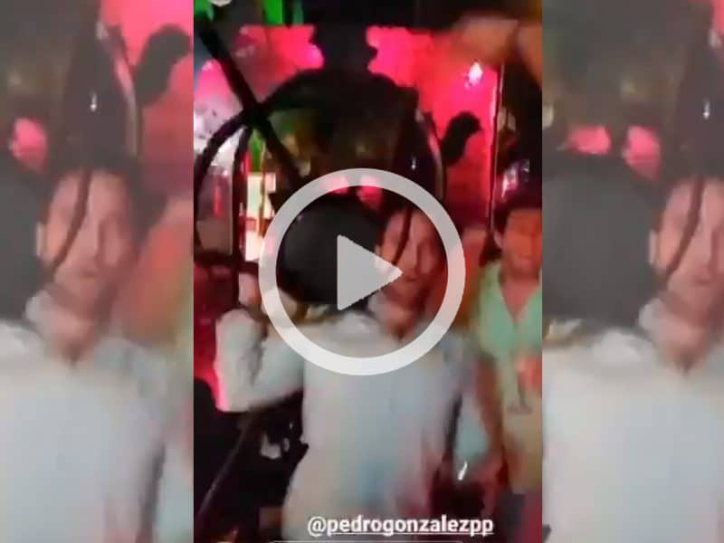 Uno de los momentos del polémico vídeo de Luis Paniagua y Pedro González.