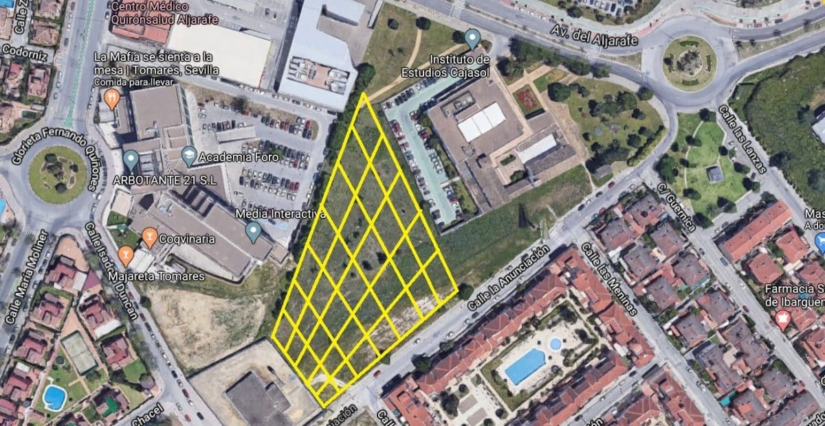 Parcela de propiedad municipal propuesta para el huerto urbano.