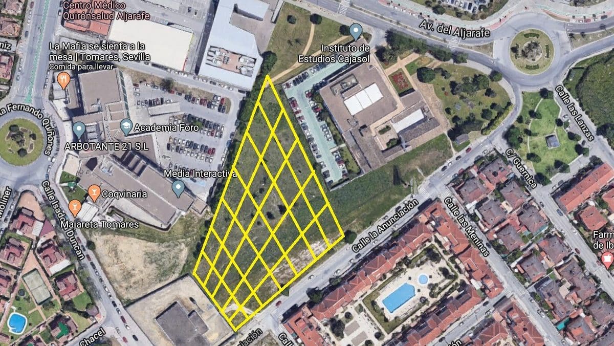 Parcela de propiedad municipal propuesta para el huerto urbano.