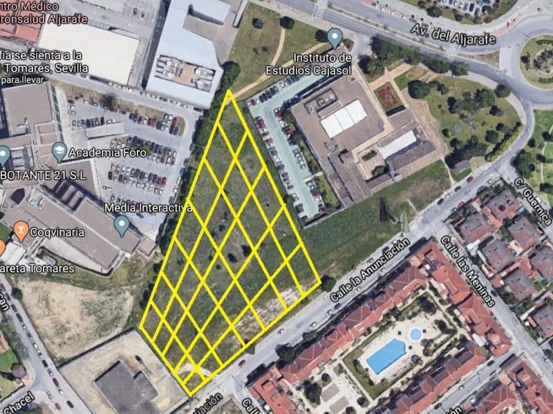 Parcela de propiedad municipal propuesta para el huerto urbano.