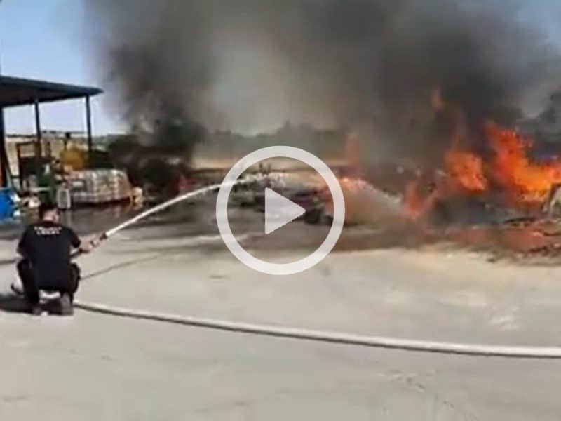 El incendio se produjo en el punto limpio de la Mancomunidad del Guadalquivir.