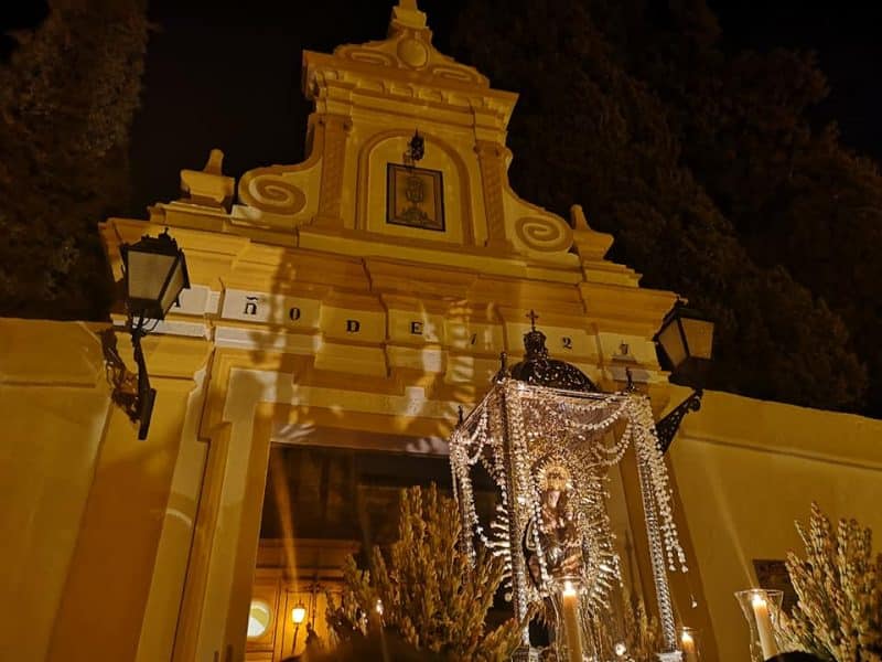 Procesión de la Virgen de Loreto en 2019. Foto de la Hermandad.