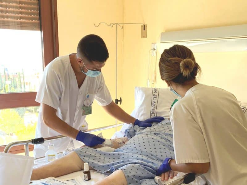Enfermeros del Hospital San Juan de Dios de Bormujos