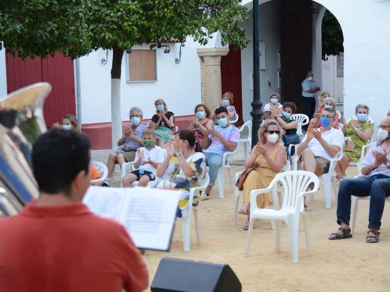 Concierto homenaje a Ennio Morricone en Tomares durante el pasado mes de julio.