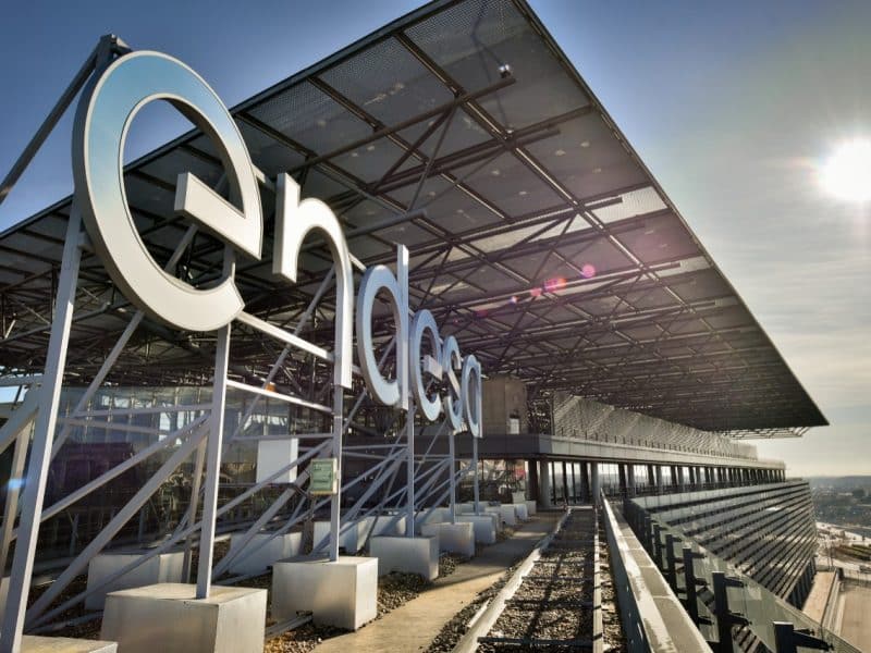 Imagen del edificio Endesa, sede central de la empresa eléctrica.