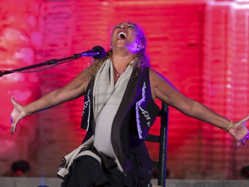 Esperanza Fernández, cantaora trianera pero afincada en Bormujos.