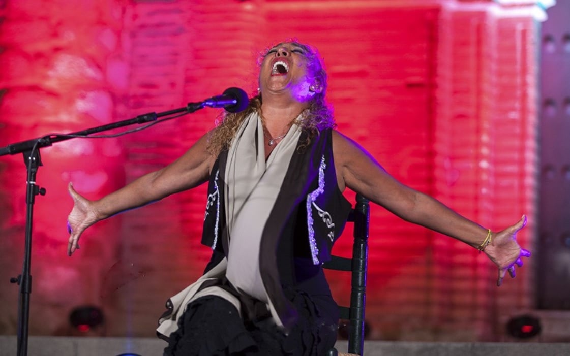 Esperanza Fernández, cantaora trianera pero afincada en Bormujos.