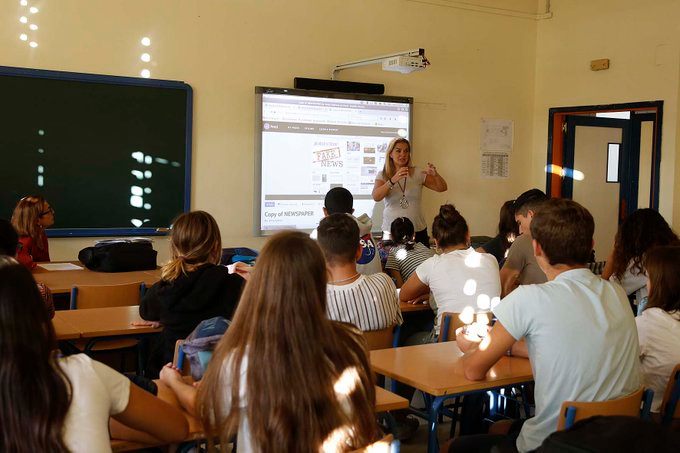 Imagen de una clase del IES Atenea de Mairena del Aljarafe. Foto del IES Atenea