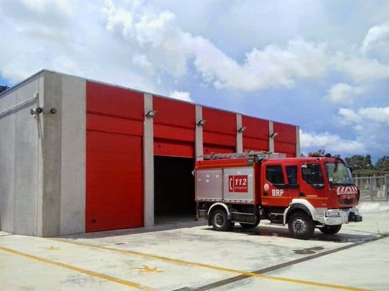 Parque de bomberos de Santiponce, gestionado por la Mancomunidad del Aljarafe.
