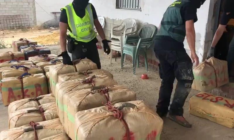 Incautación de la droga una vez fue depositada en una guardería de Dos Hermanas.