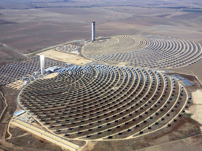 Planta de energía solar de Abengoa en Sanlúcar la Mayor.