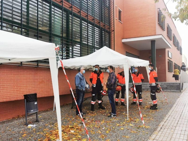 Las nuevas carpas instaladas | Ayto. Bormujos
