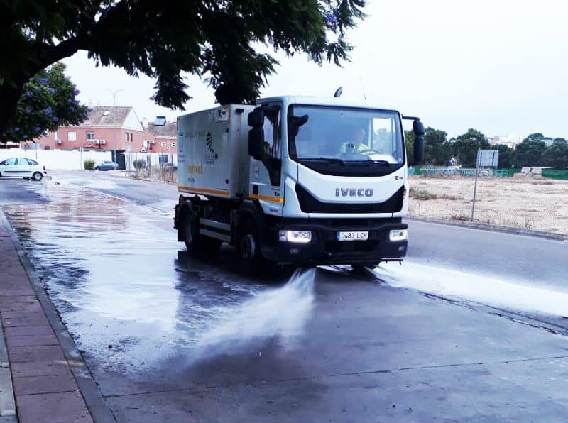 Intensificación de las fumigaciones en Coria del Río durante los últimos días.