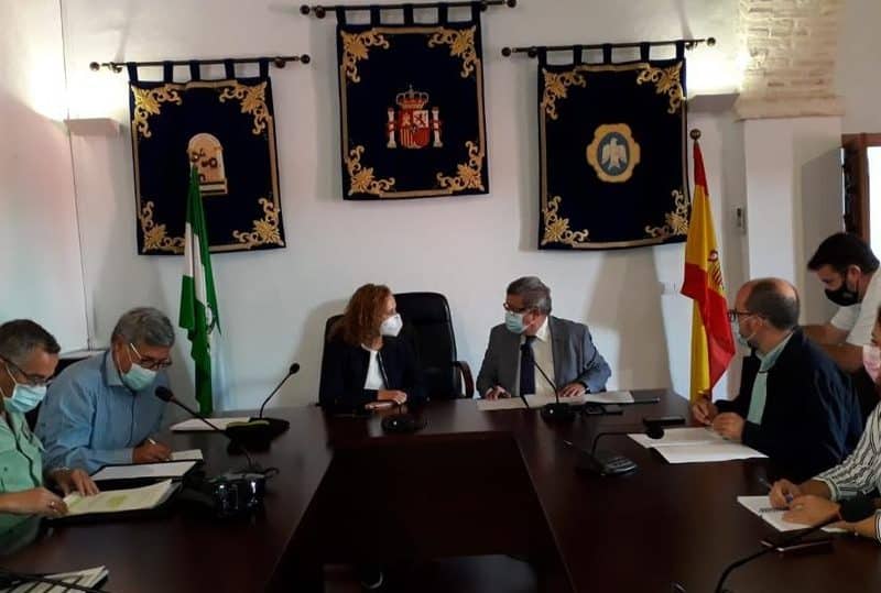 Reunión donde se ha firmado el convenio con VioGén