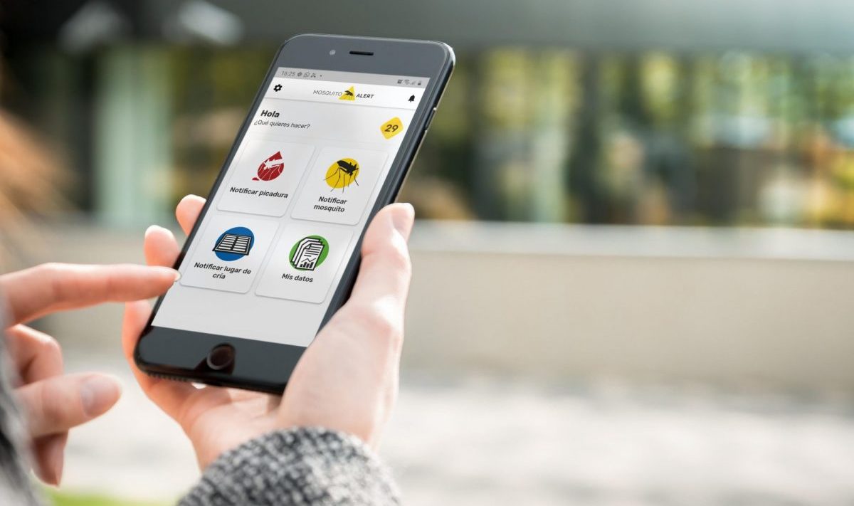 La app de Mosquito Alert está disponible para iOS y Android.