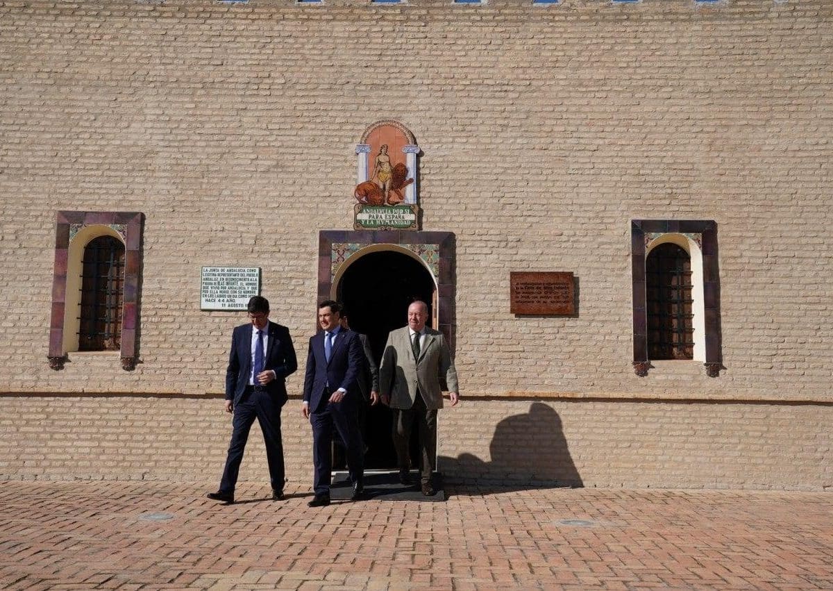 Casa Museo Blas Infante con la visita del presidente y vicepresidente de la Junta. Foto de la JA.