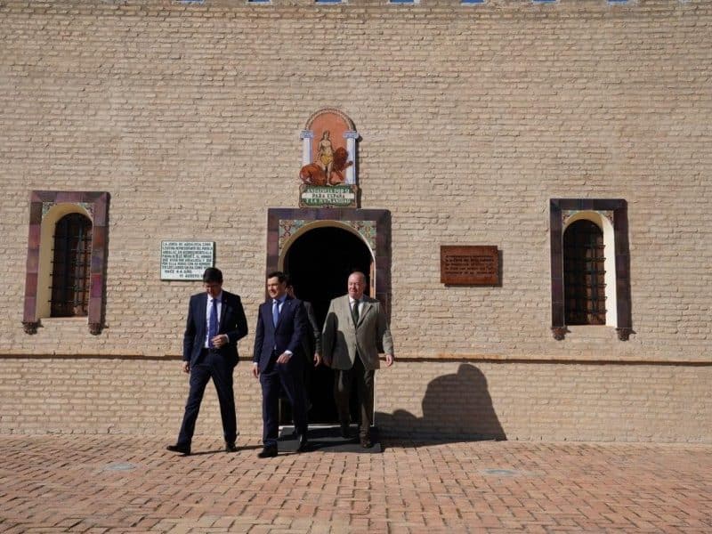 Casa Museo Blas Infante con la visita del presidente y vicepresidente de la Junta. Foto de la JA.