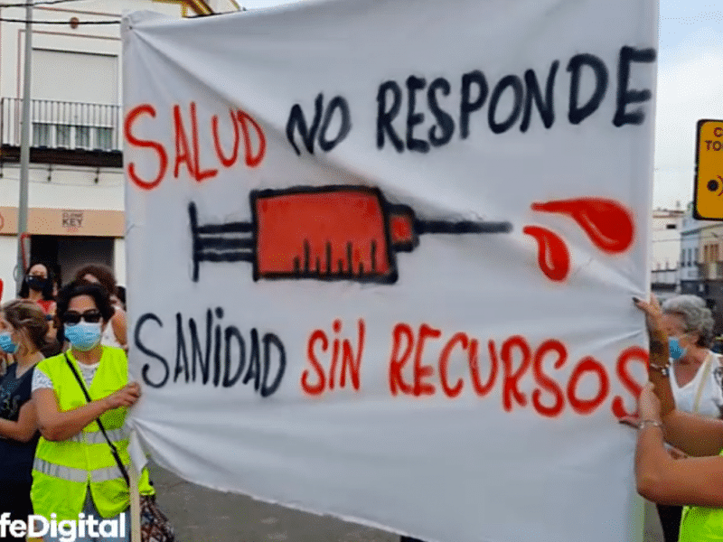 Imágenes de la manifestación del 28 de septiembre por la reapertura de los centros. Foto: Nicolás López.