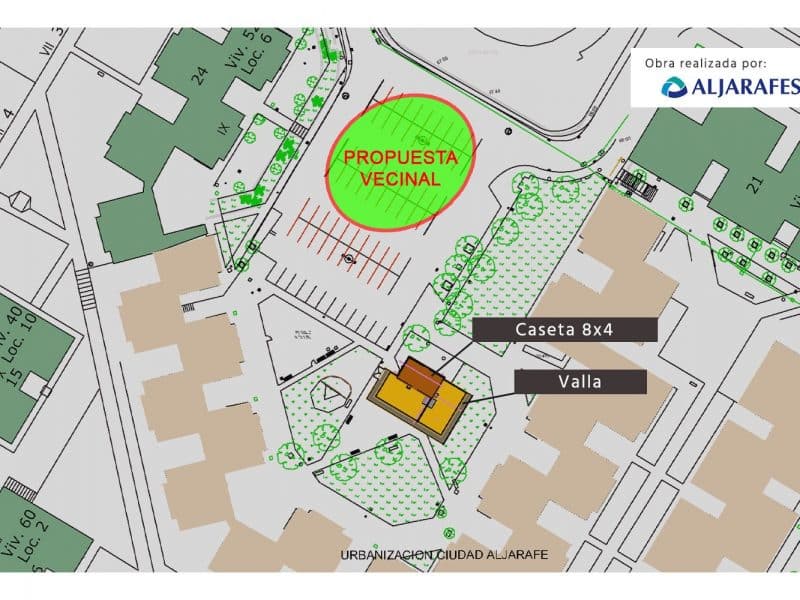 Plano con la nueva estación de bombeo proyectada.