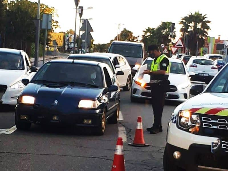 Control de cierre perimetral en Sanlúcar la Mayor.