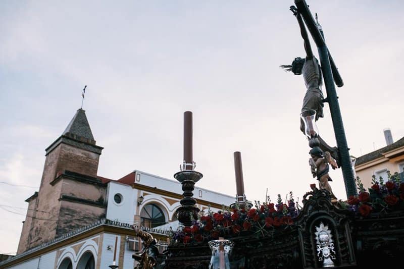 Cristo De la Vera+Cruz, de la Hermandad Sacramental de Gines. Foto: Hdad. Sacramental Gines.