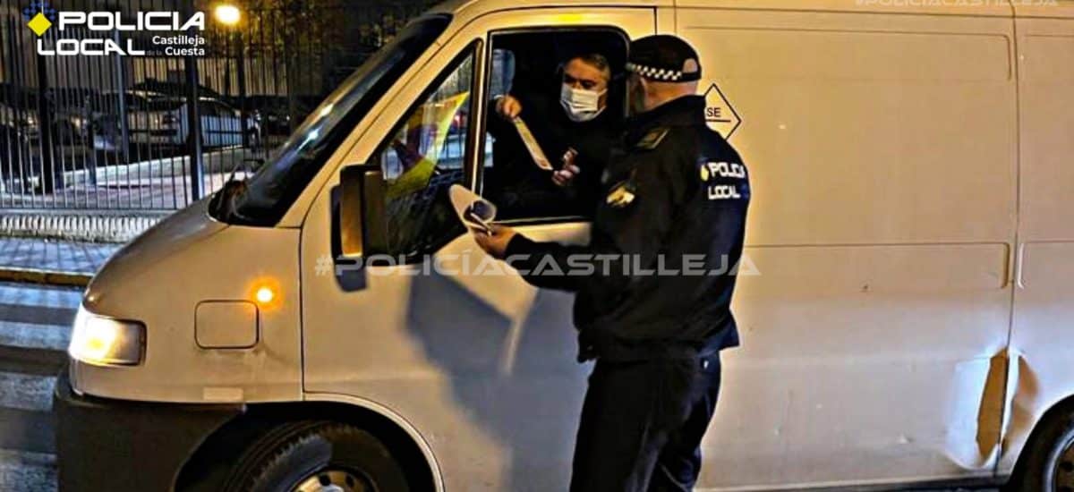 Agentes de la Policía Local. Foto: Policía Local de Castilleja de la Cuesta.