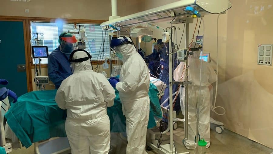 La Unidad de Cuidados Intensivos del Hospital San Juan de Dios de Bormujos.