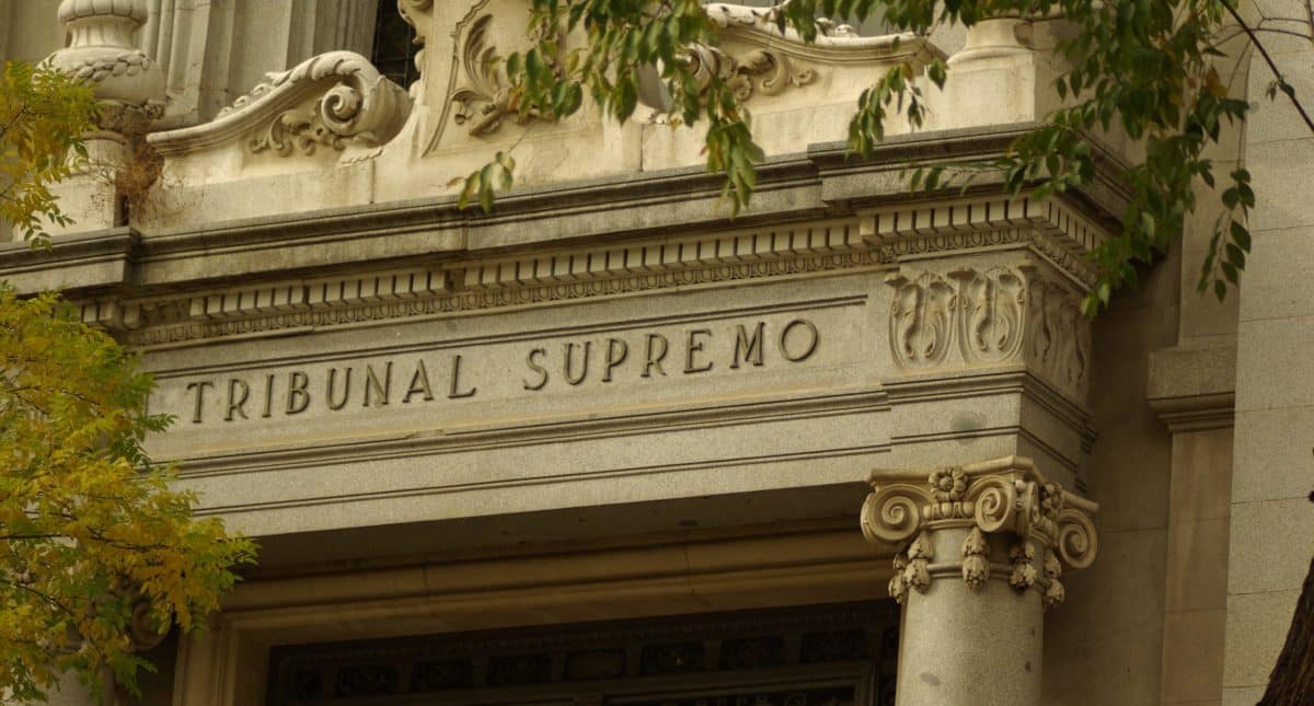 Fachada del Tribunal Supremo.