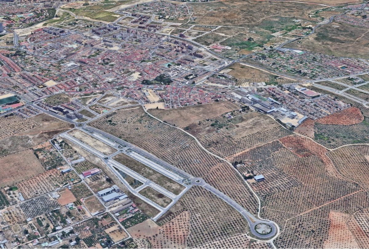 El sector SR3 de Mairena del Aljarafe a vista de pájaro.