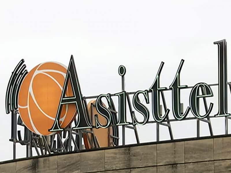 Letrero de la residencia Asisttel de Tomares.