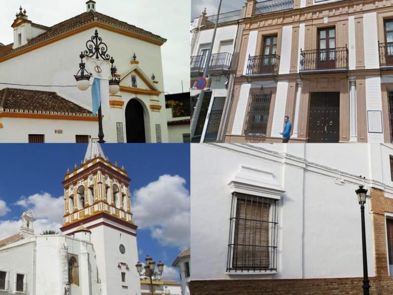 Ermita de San Miguel de Villanueva del Ariscal; Casa Hermandad de la Purísima Concepción de Castilleja de la Cuesta; Iglesia de Santa María de Sanlúcar la Mayor; Casa del Cura de Albaida.
