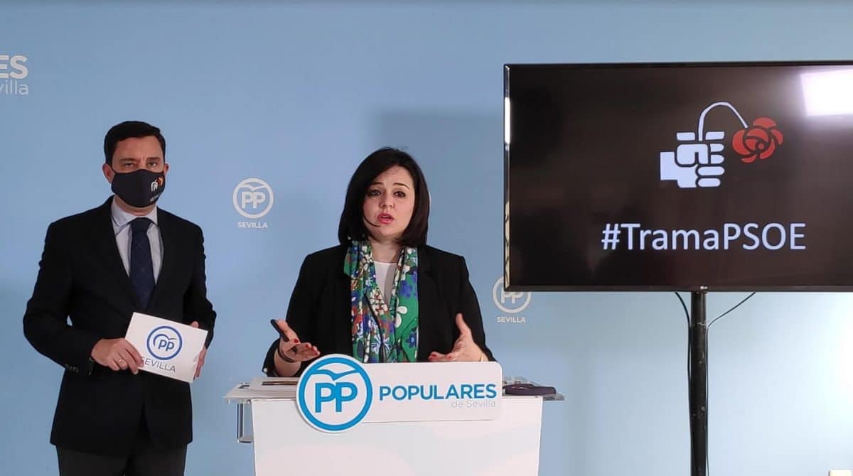 Rueda de prensa de Virginia Pérez del Partido Popular.