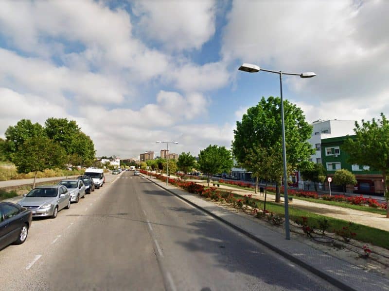 Carretera nacional que cruza la localidad de Camas.