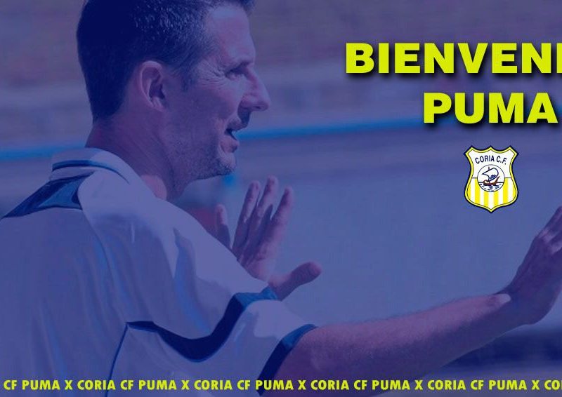 Imagen de bienvenida que el Coria CF ha realizado para Puma. Imagen del Coria CF.