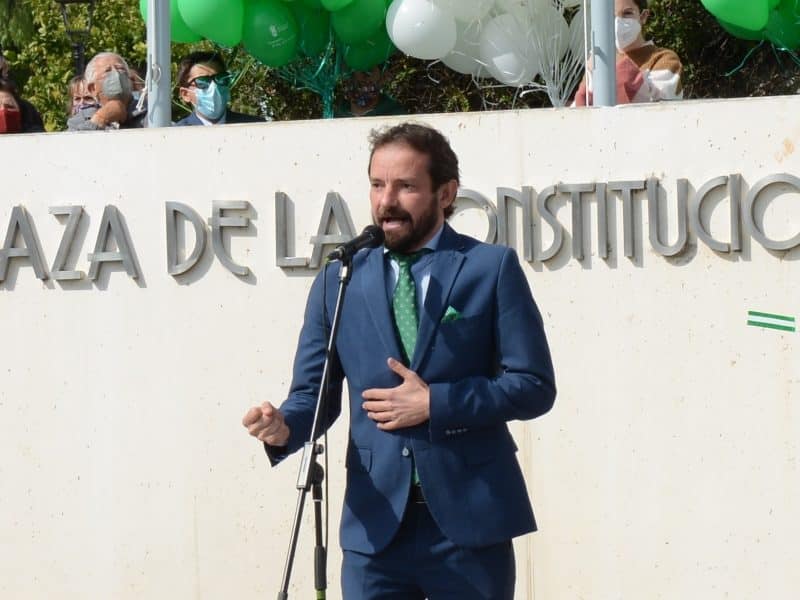 Álex Ortiz durante el Día de Andalucía en Tomares. Ayto. de Tomares.