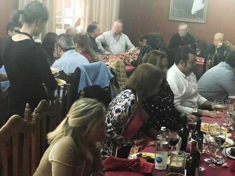 Comida de Navidad del Partido Popular el 15 de diciembre de 2019. Foto de @PP_de_Bormujos