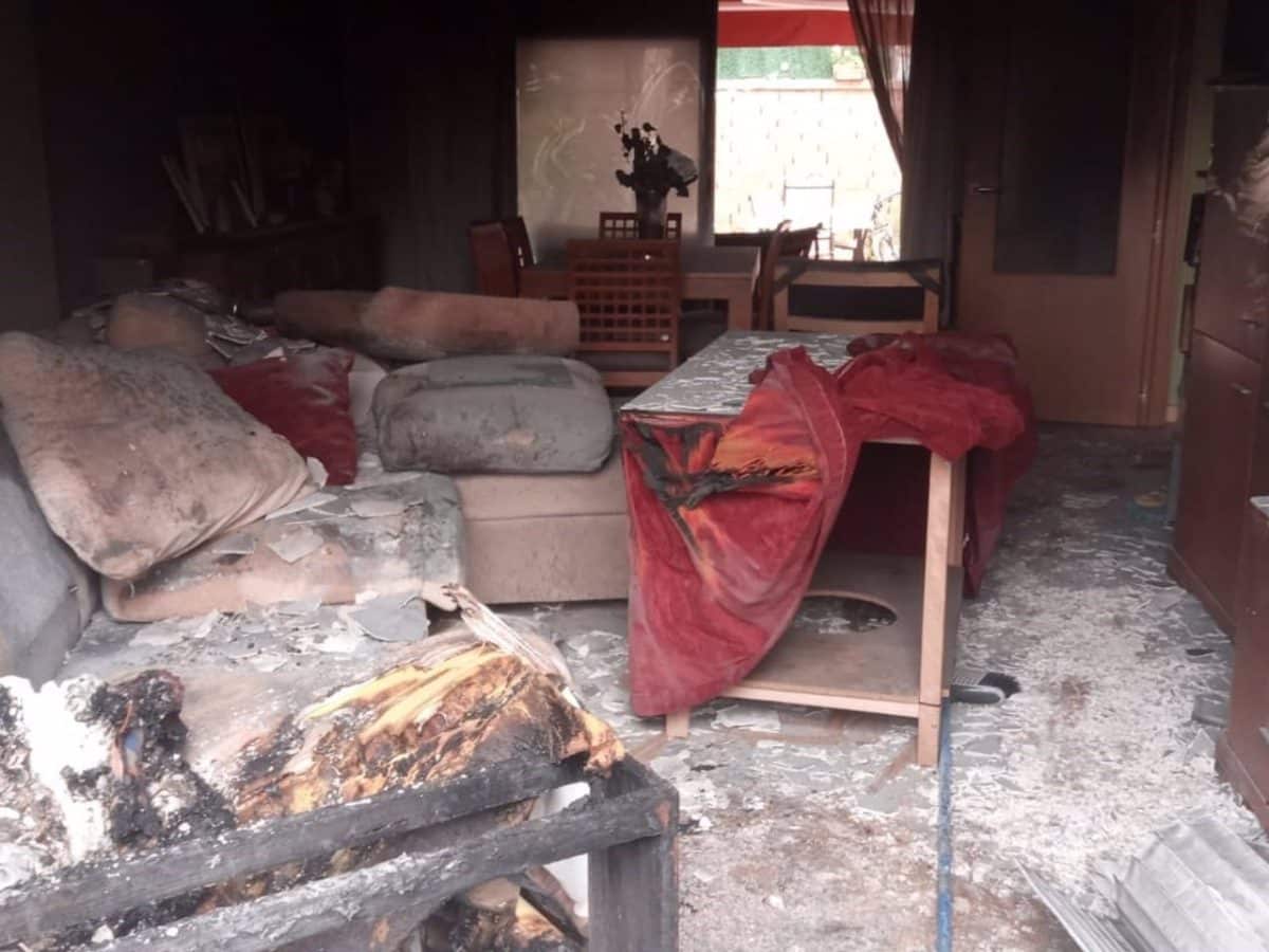 Las llamas han calcinado el interior de la vivienda. Ayuntamiento de Bormujos.