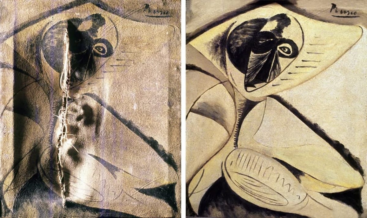 Obra del pintor Pablo Picasso restaurado por Francisco Arquillo