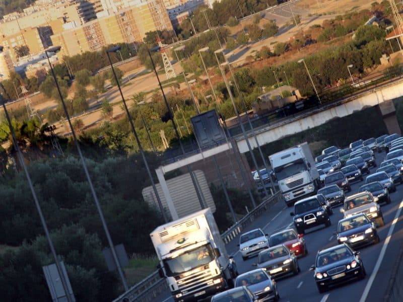 Subida de la autovía A49 al Aljarafe. Europa Press.