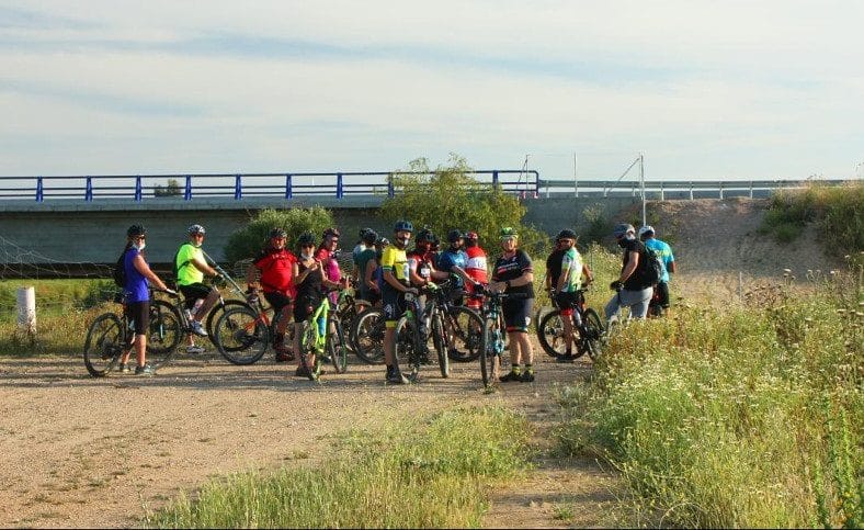 Ciclistas en El Corredor Verde.