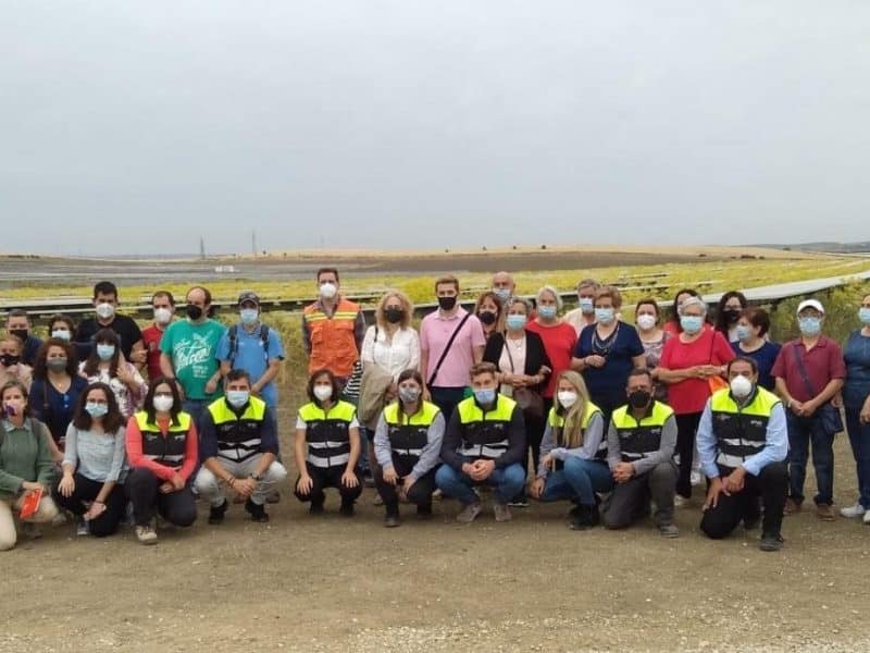 Visita a la planta fotovoltaica de Endesa en Sanlúcar la Mayor ENDESA