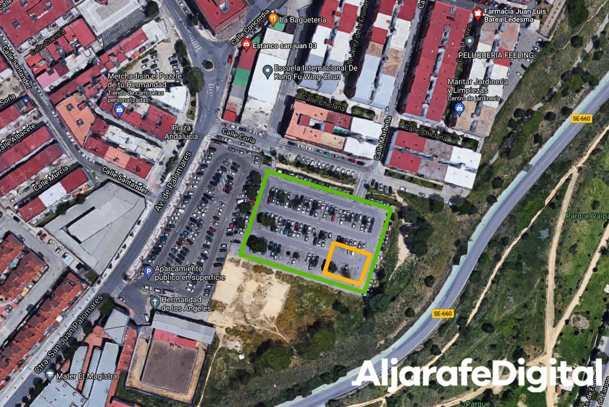 Nuevo aparcamiento de San Juan.