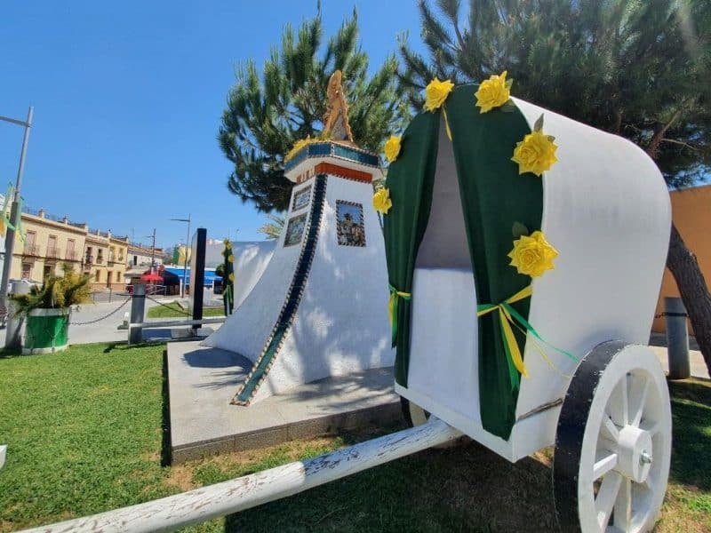 Homenaje a la Virgen del Rocío ay a la romería en Gines. Aljarafe Digital.