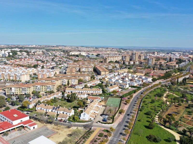 Vista aérea de Mairena del Aljarafe.