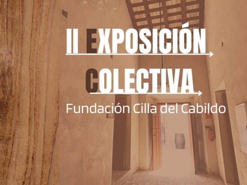 Cartel de la II Exposición Colectiva de Sanlúcar la Mayor.